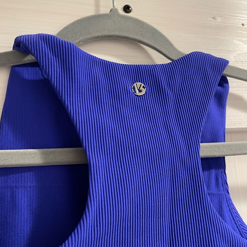 BuffBunny Cobalt Blue Workout Top - Picture 3 of 3
